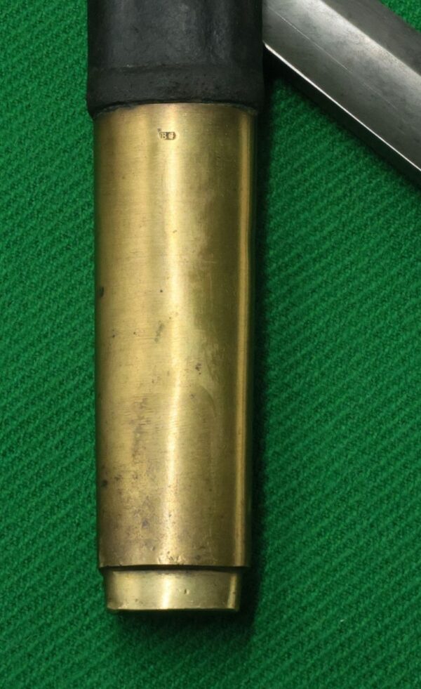 Italian Vetterli 1870 early version brass handle bayonet